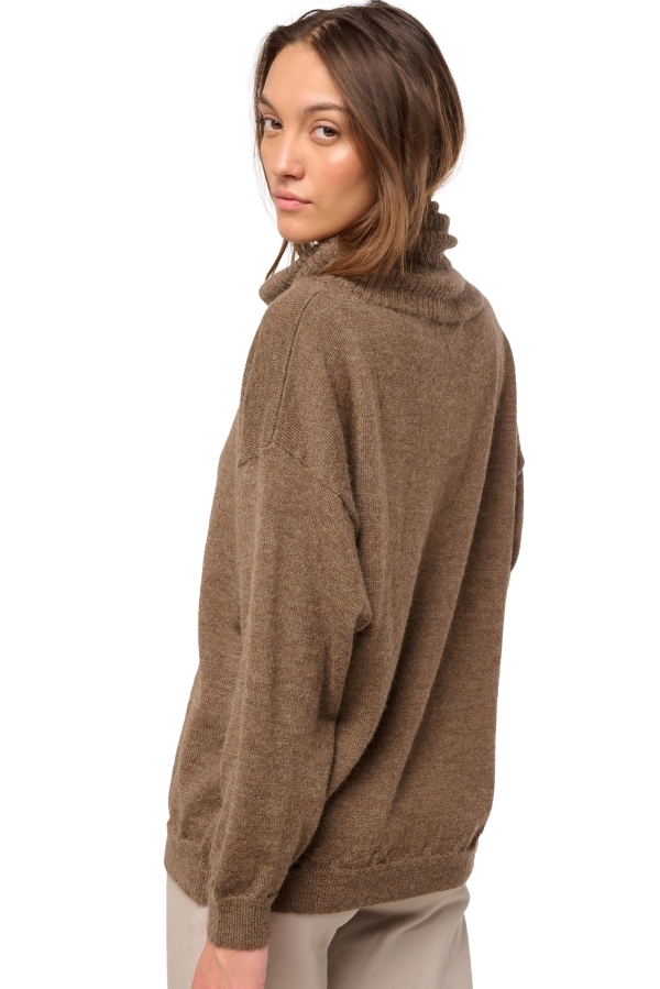 Baby Alpaca cashmere donna collo alto tanis naturale 2xl